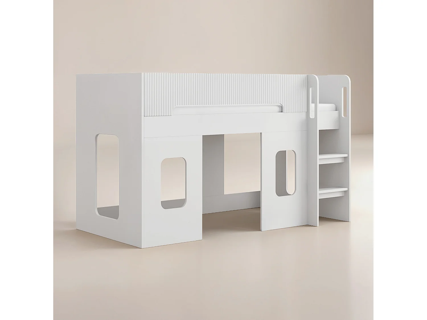 Flair Lino Playhouse Mid Sleeper Bed White