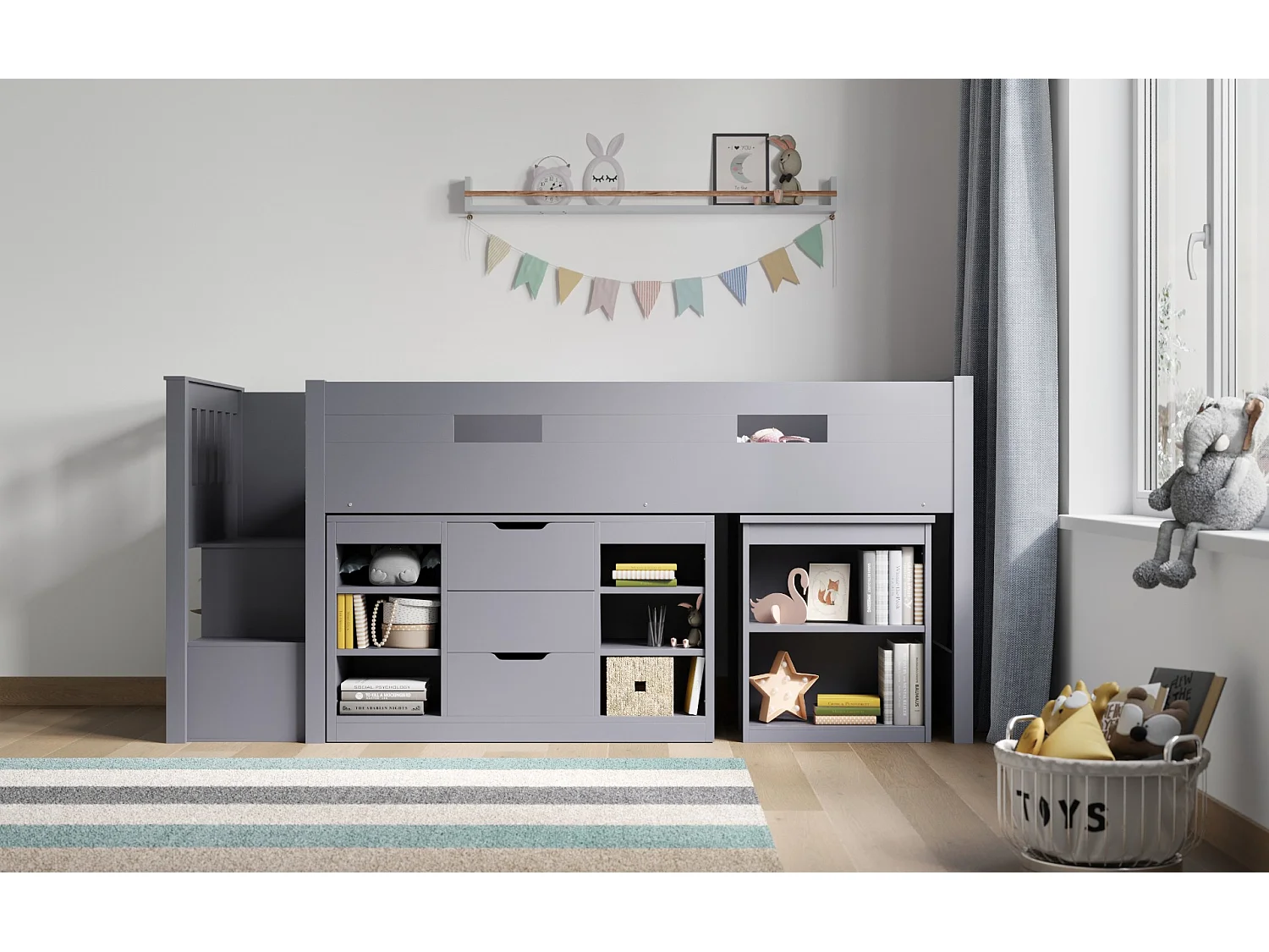 Flair Charlie Cabin Bed Grey