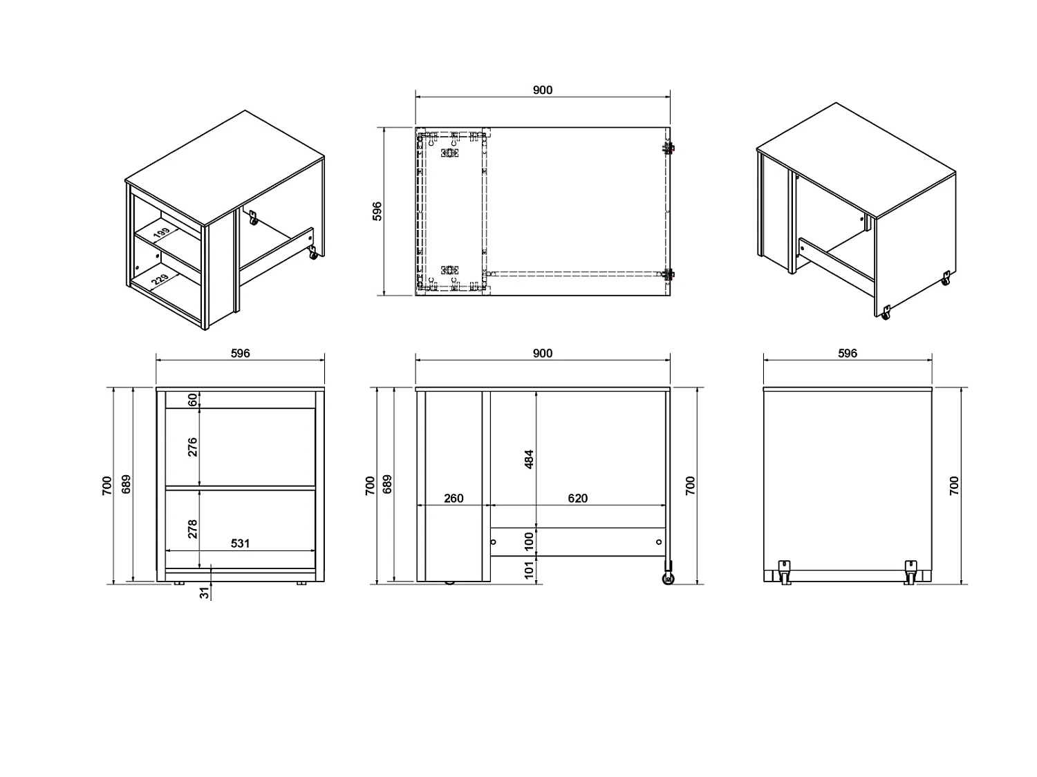 Flair Charlie Cabin Bed Grey