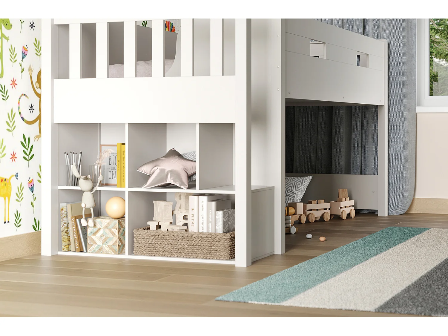 Flair Charlie Mid Sleeper Bed White