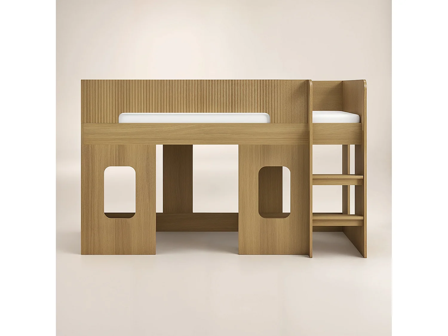 Flair Lino Playhouse Mid Sleeper Bed Oak