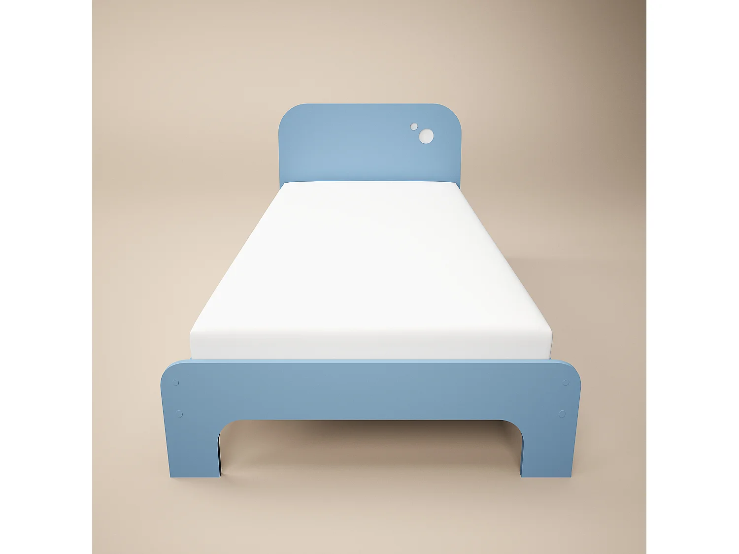 Flair Livana Single Bed Blue & White