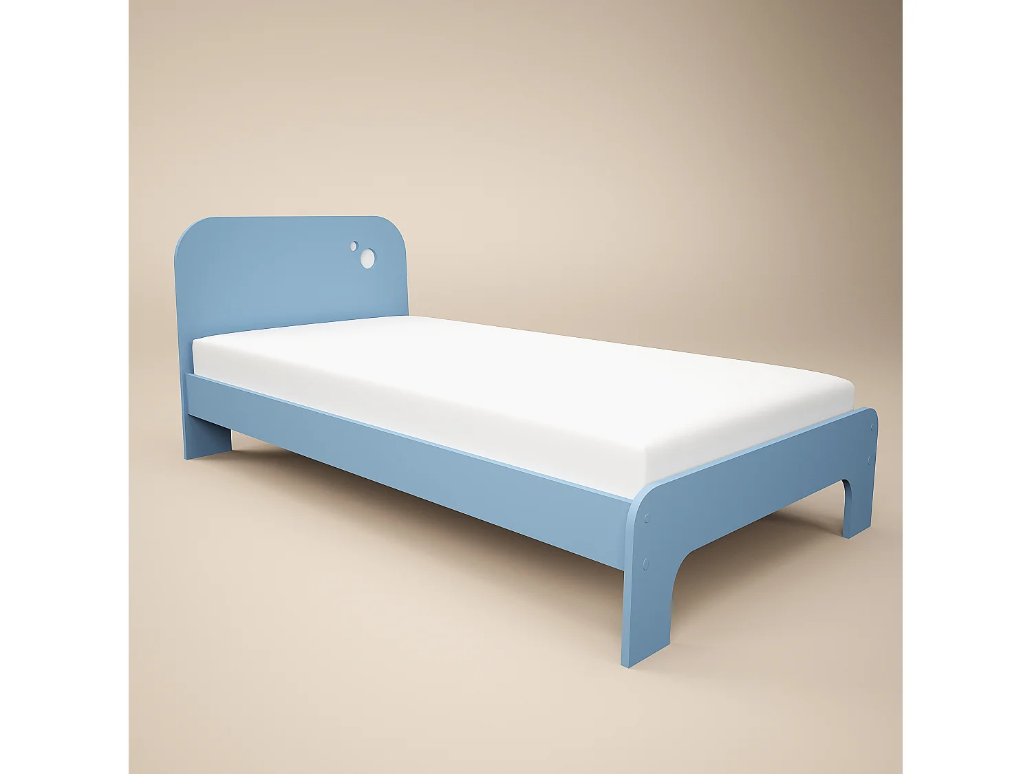 Flair Livana Single Bed Blue & White