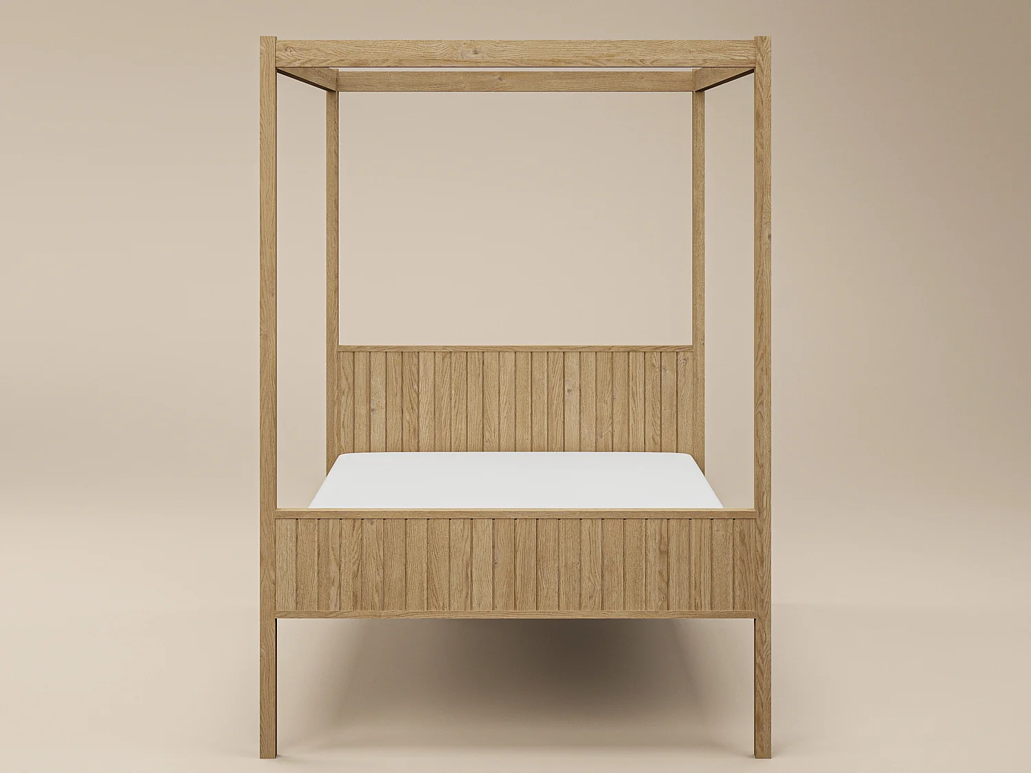 Flair Maddy 4 Poster Double Bed Natural