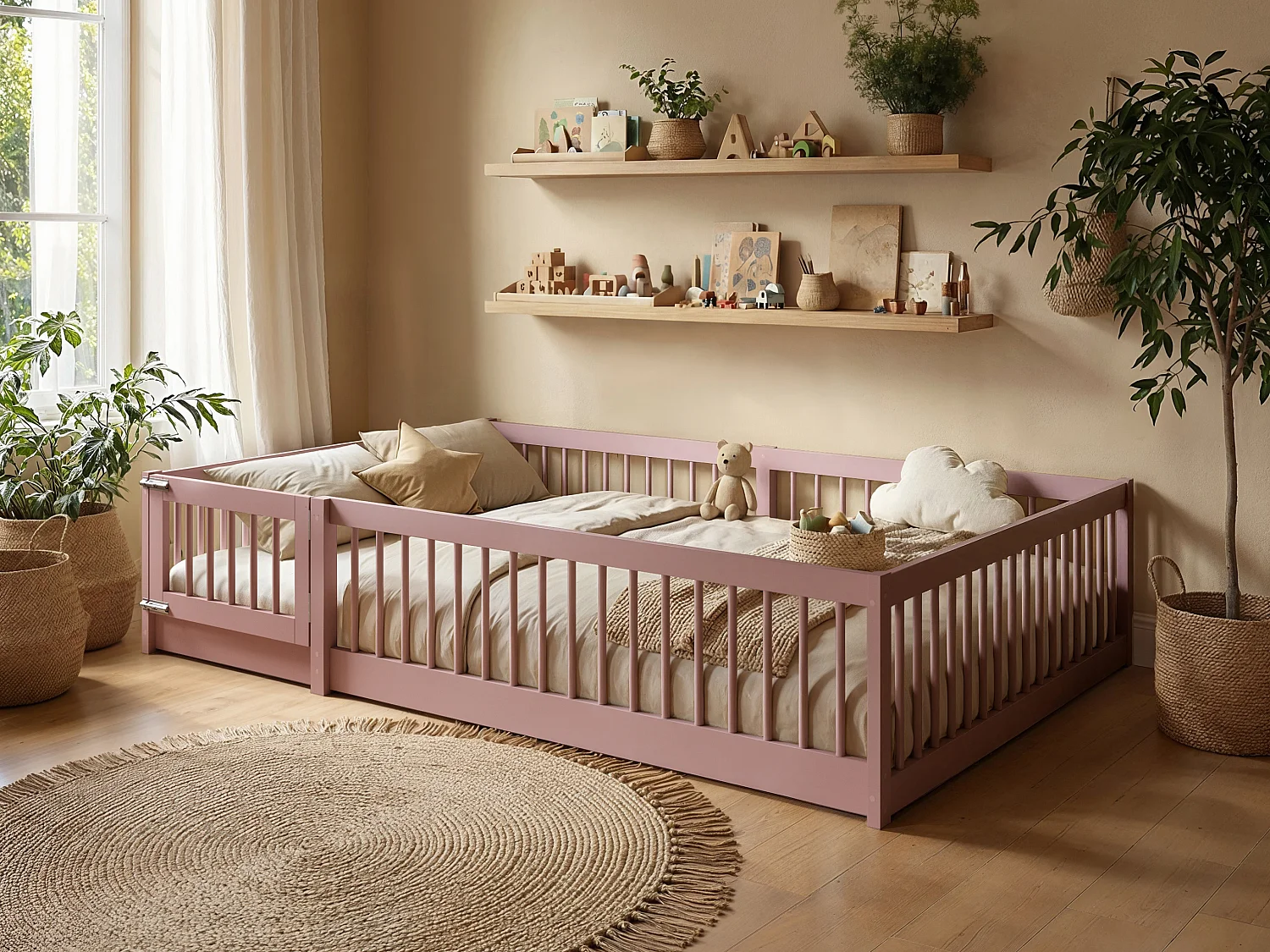 Flair Imogen Small Double Toddler Bed Pink