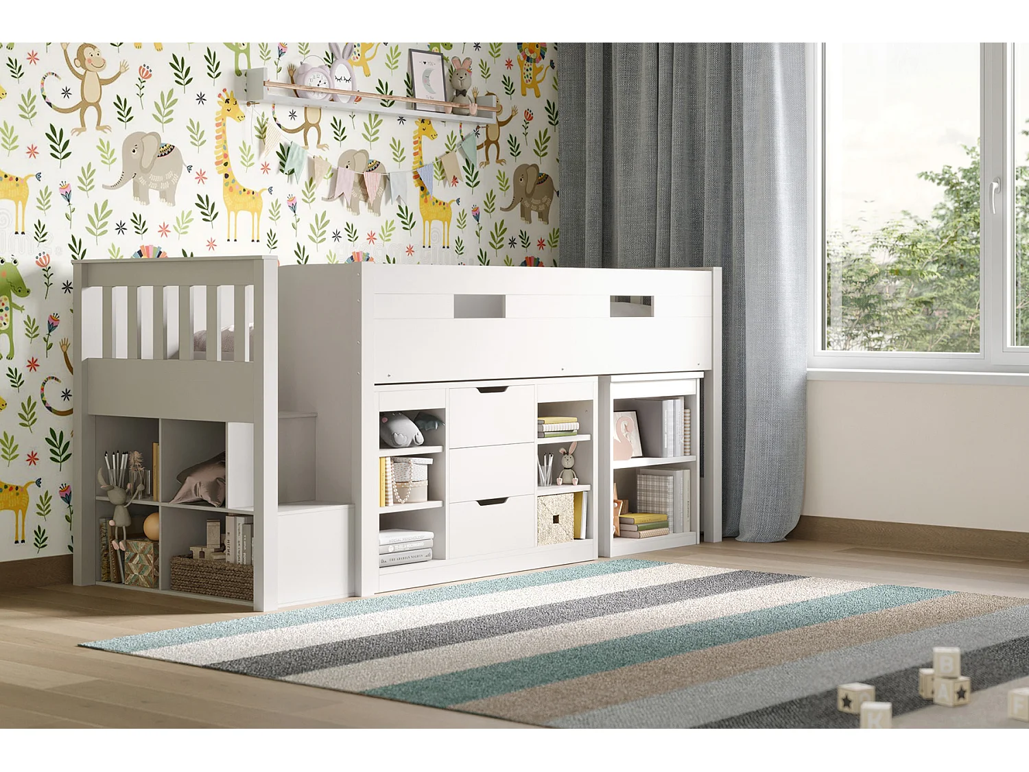 Flair Charlie Cabin Bed White
