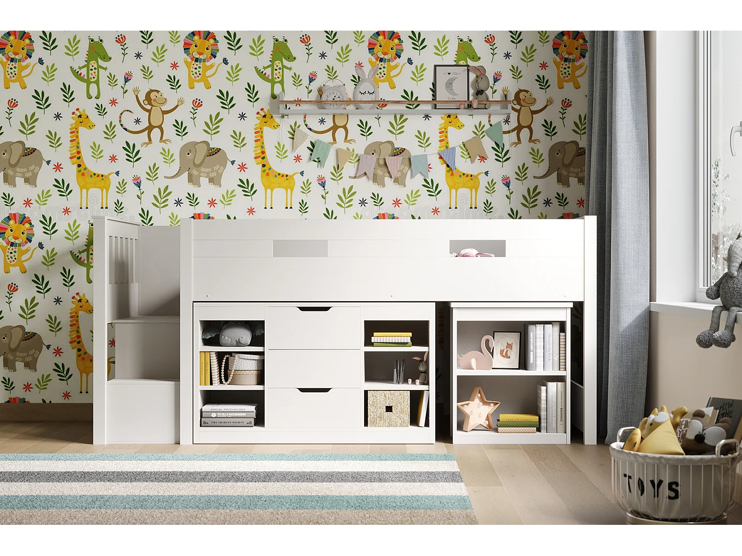 Flair Charlie Cabin Bed White
