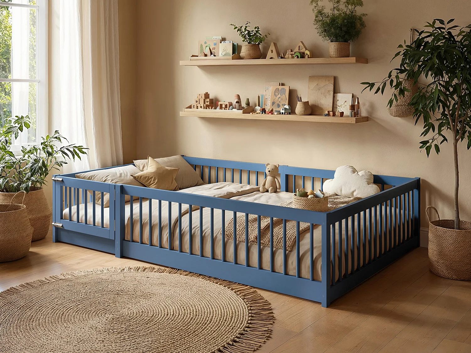 Flair Imogen Small Double Toddler Bed Blue