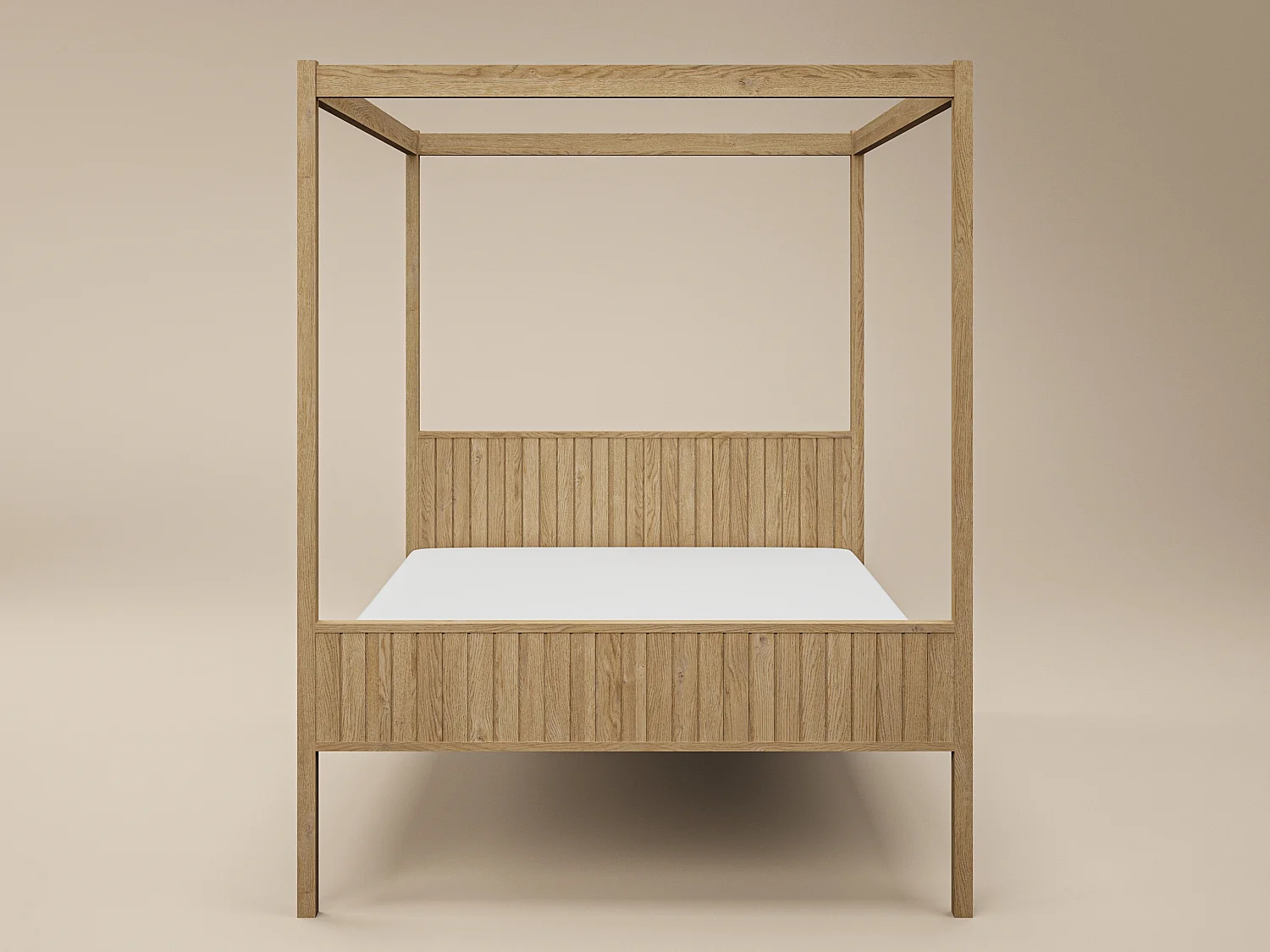 Flair Maddy 4 Poster Kingsize Bed Natural