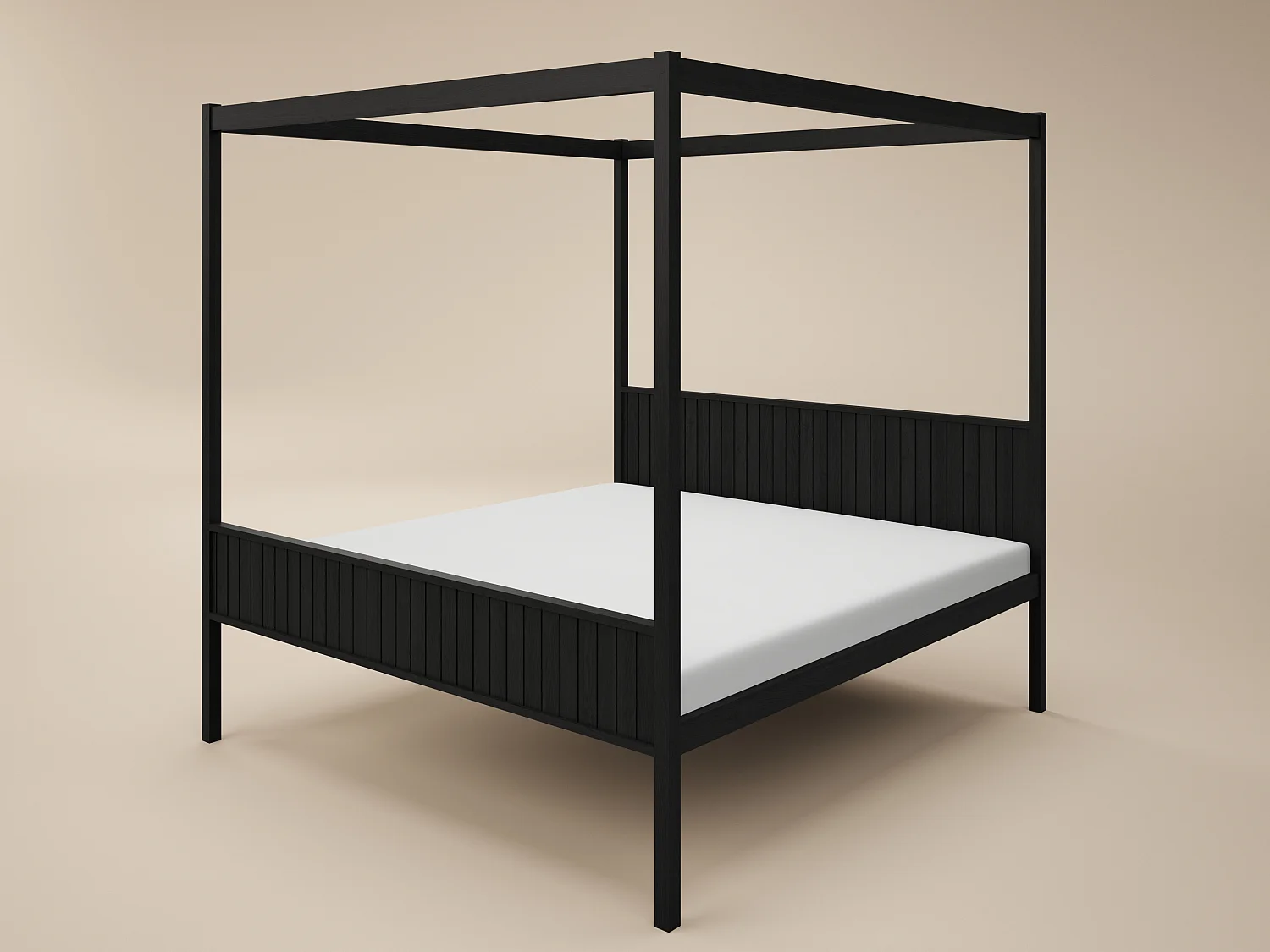 Flair Maddy 4 Poster Super King Bed Black