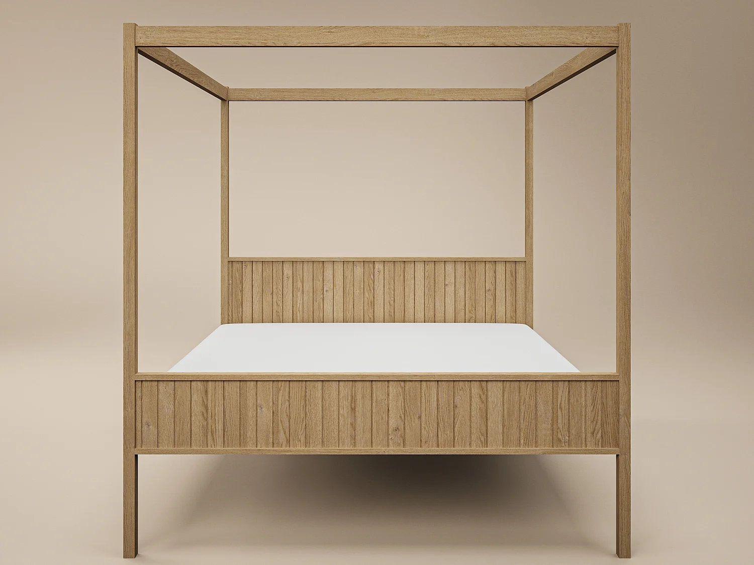 Flair Maddy 4 Poster Super King Bed Natural