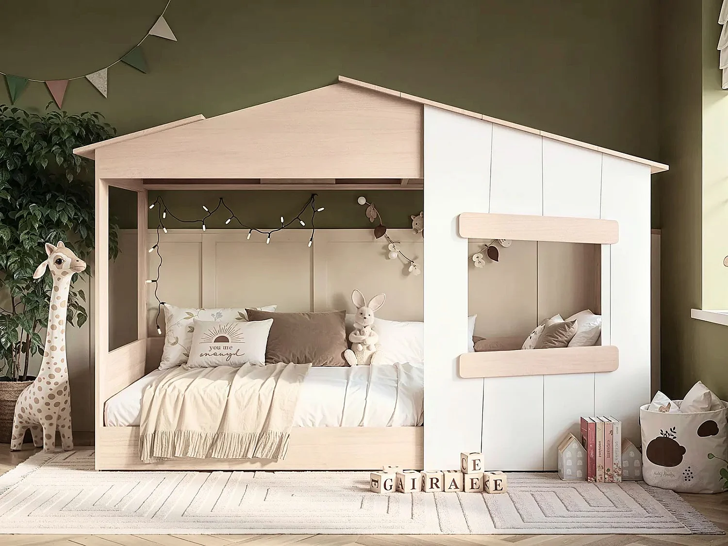 Flair Dreamland House Bed Oak