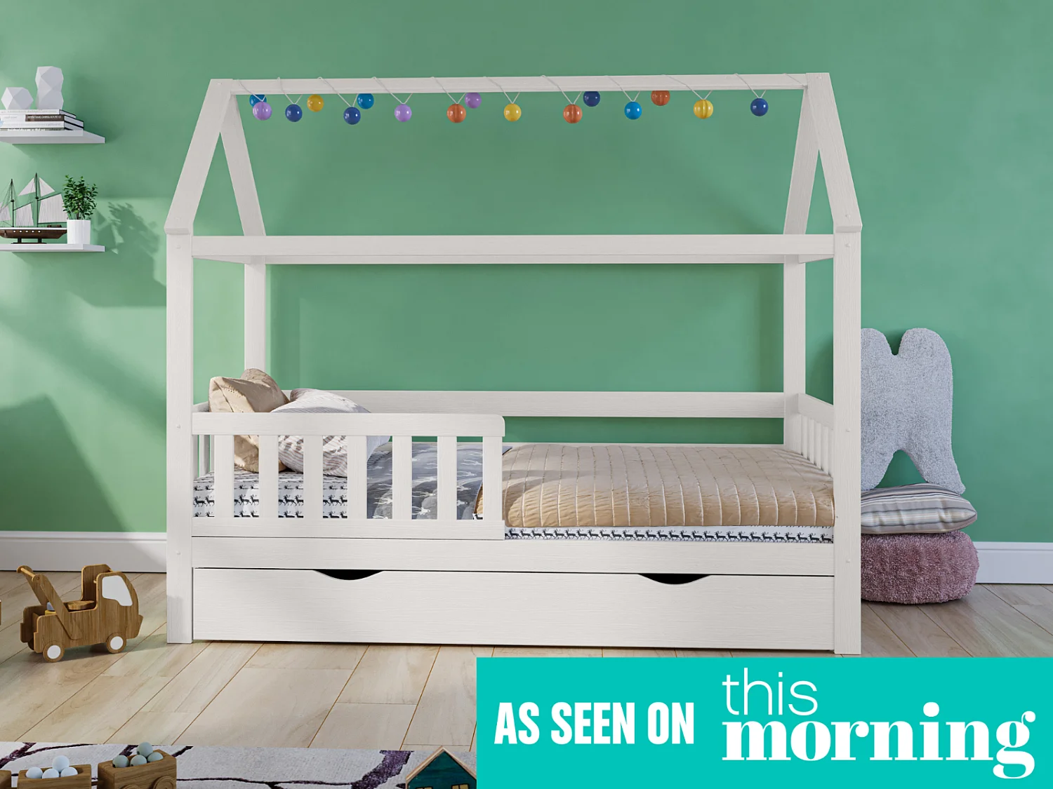 Noomi Alisa House Bed White
