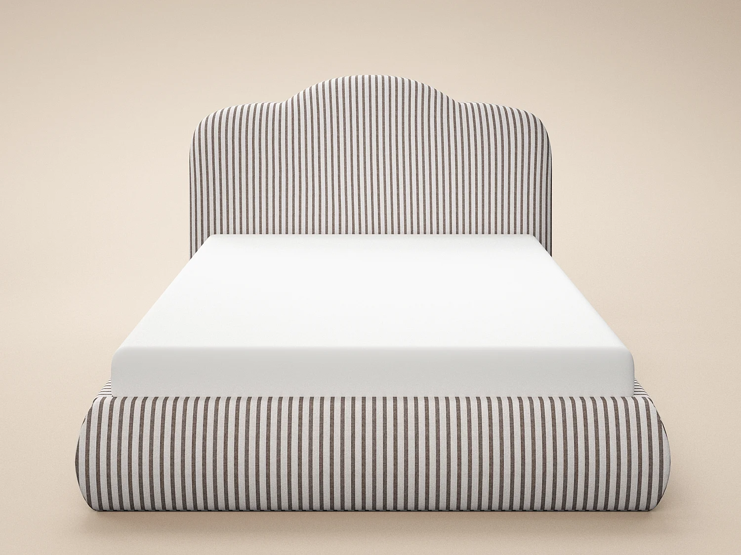 SOLACE+CO Skylynn Cloud Ottoman Kingsize Bed Brown