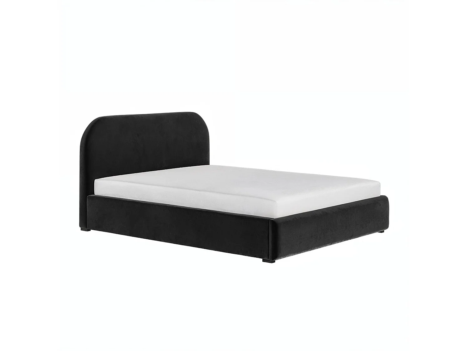 Flair Alba Ottoman Bed Black Velvet Kingsize