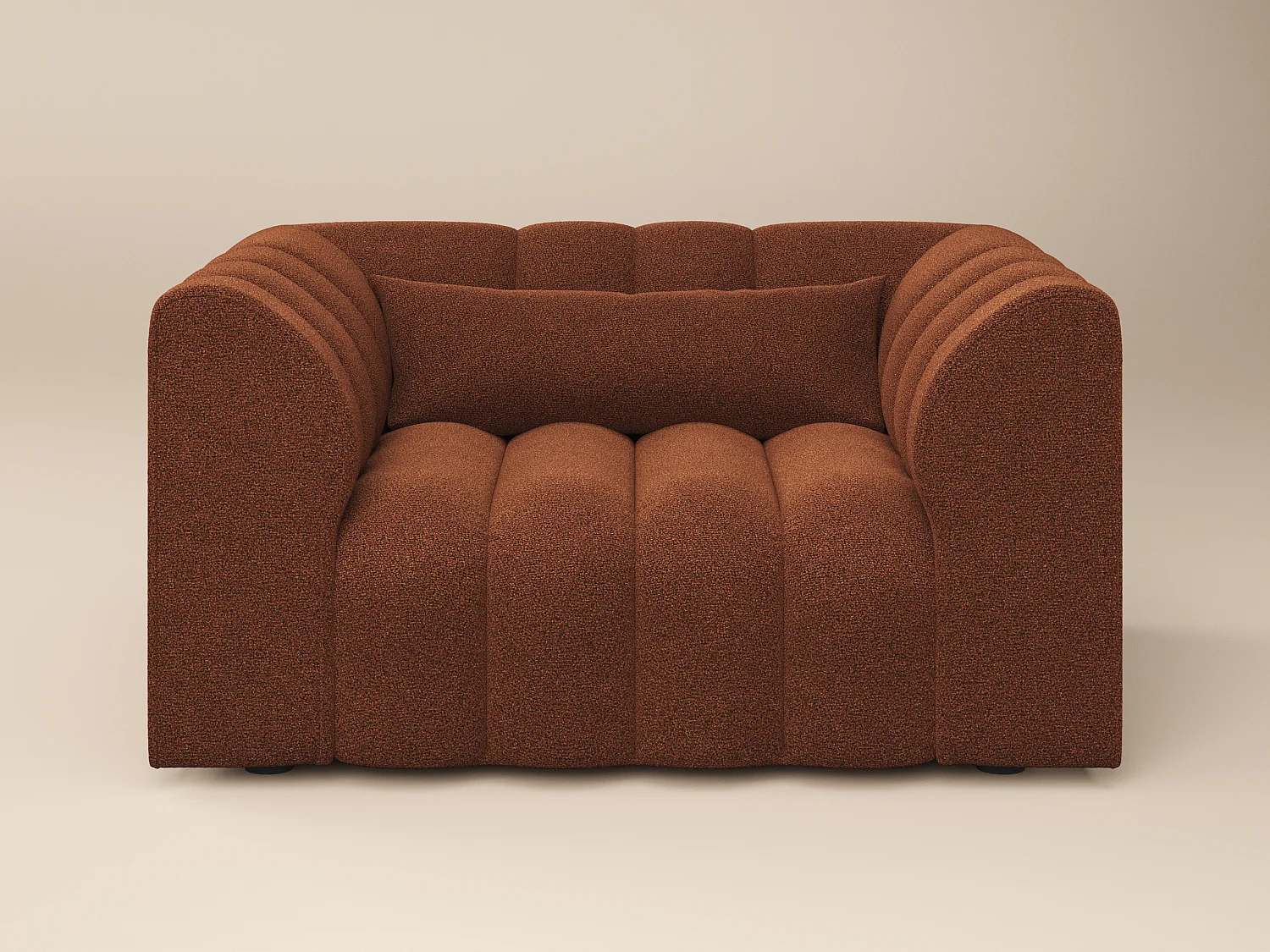 SOLACE+CO Halle Loveseat - Burnt Orange