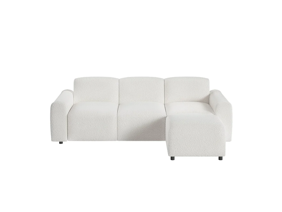 Flair Manon Boucle 3 Seater Modular Corner Sofa Cream