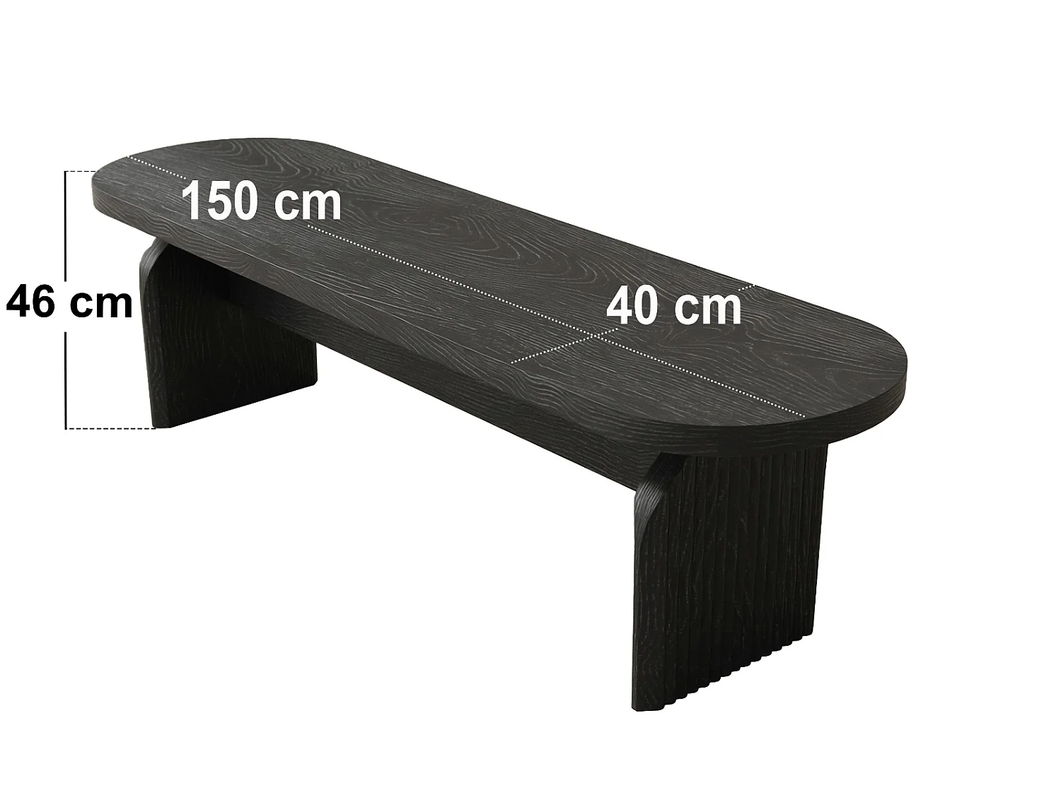 SOLACE+CO Varm Black Dining Table with Bench Set