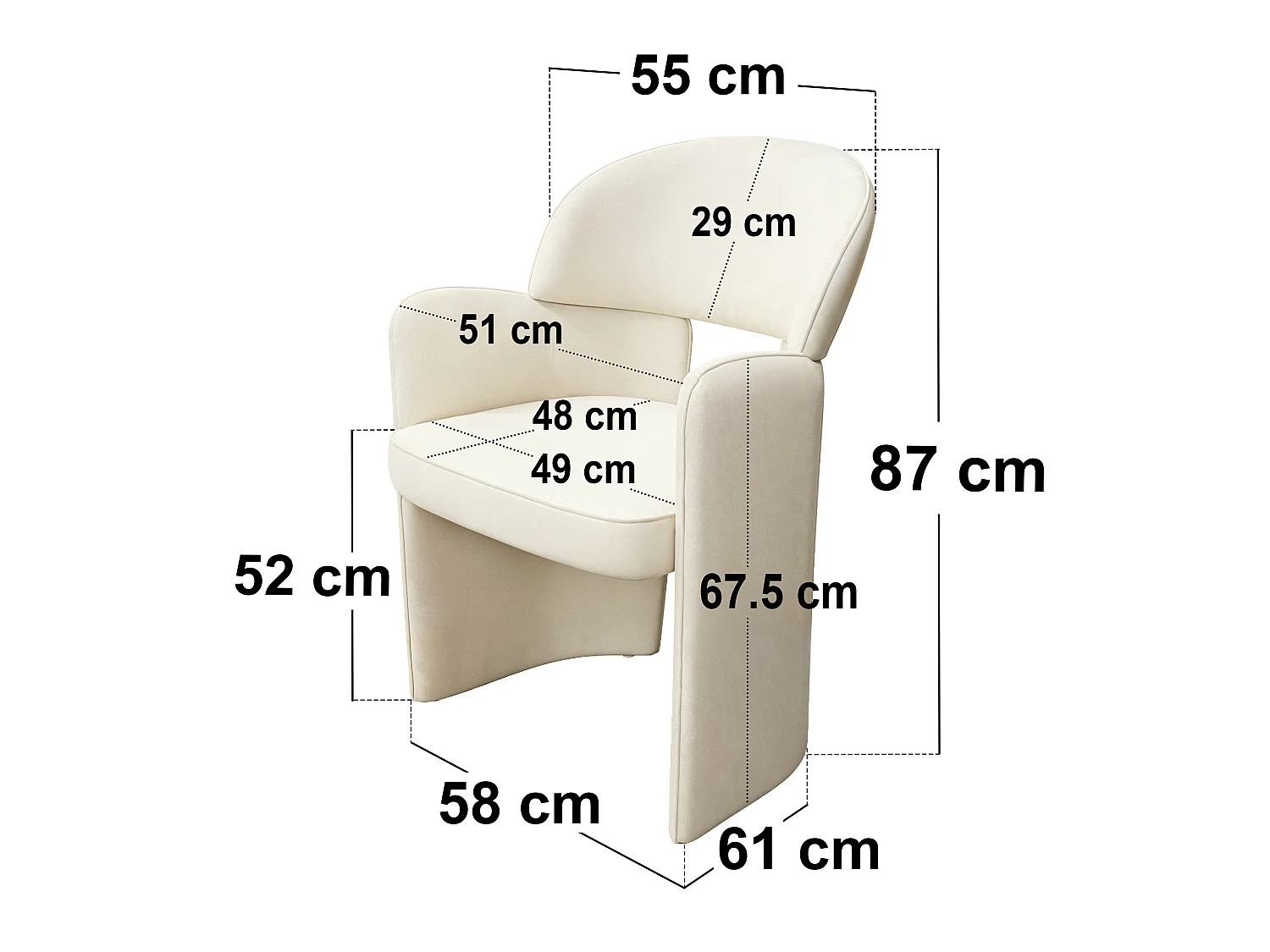 SOLACE+CO Elin Sintered Stone Effect Dining Table & Estella Beige Chair Set of 4