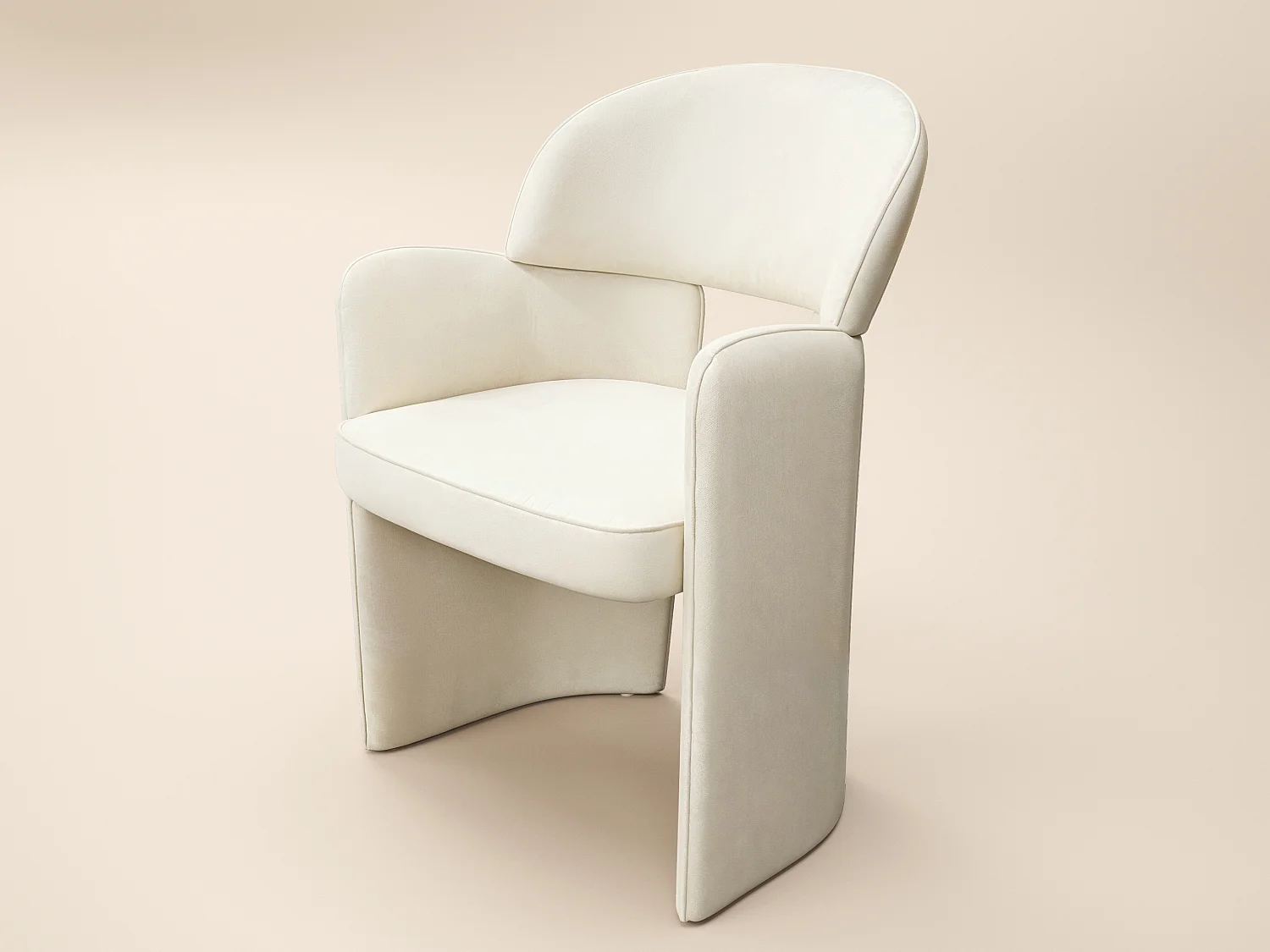 SOLACE+CO Elin Sintered Stone Effect Dining Table & Estella Beige Chair Set of 4