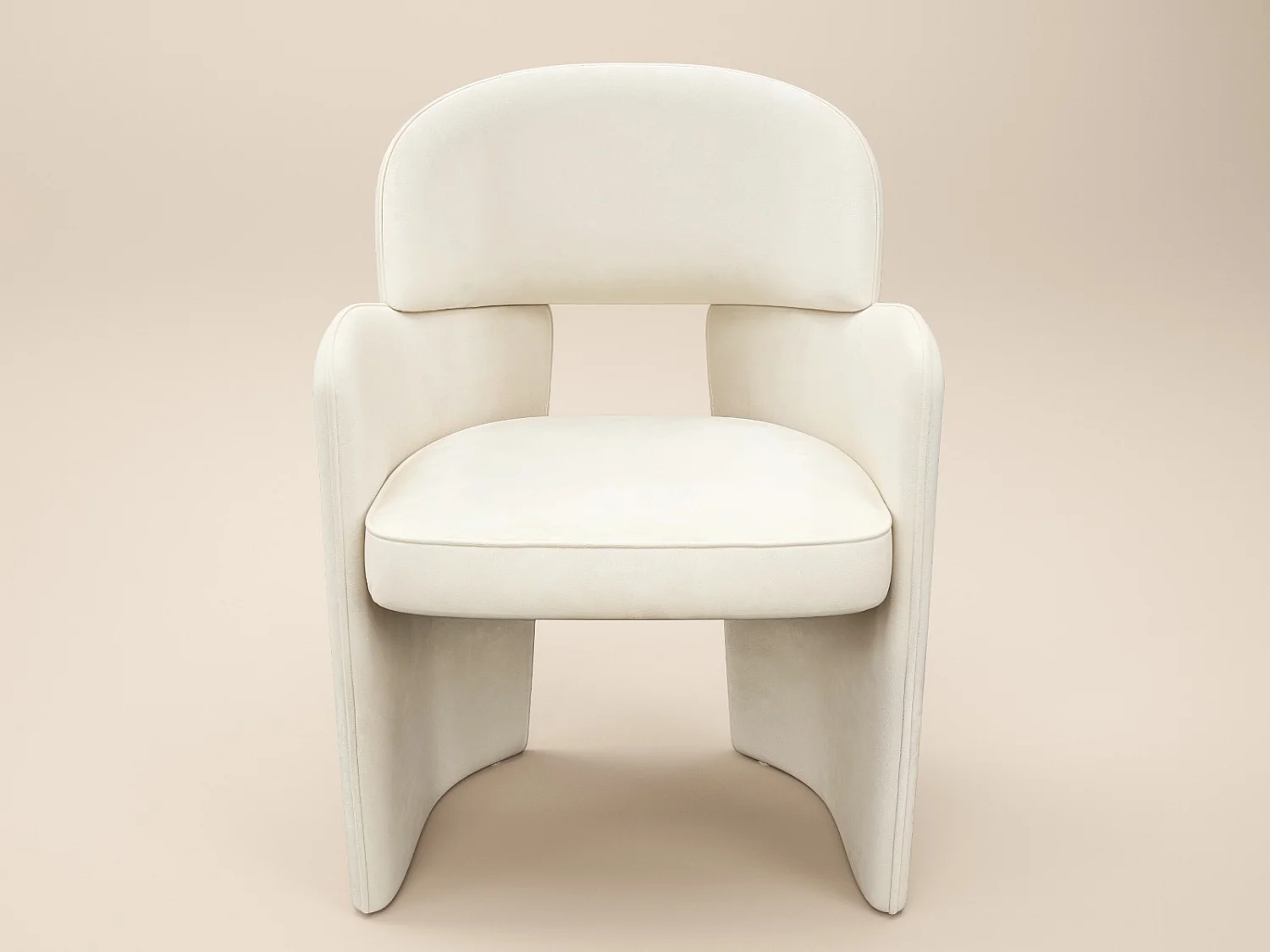 SOLACE+CO Emil Black Dining Table Round & Estella Beige Chair Set of 4