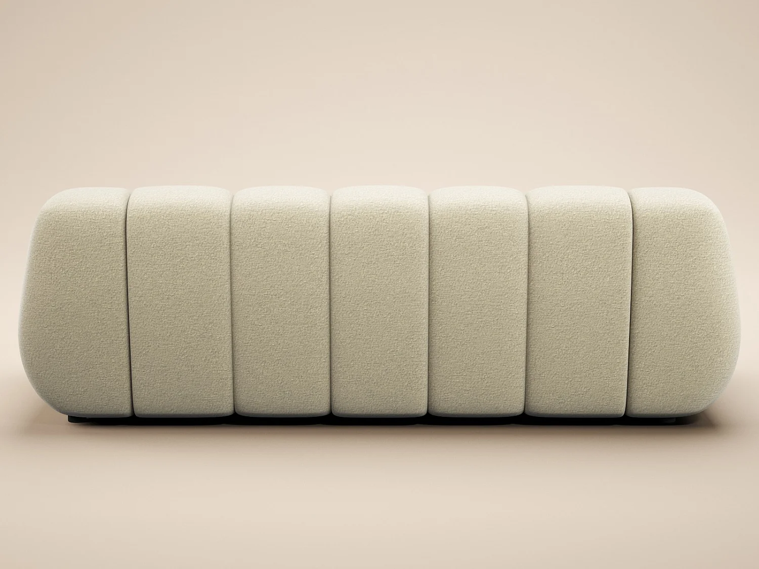SOLACE+CO Macy Large 3 Seater Sofa Beige Chenille