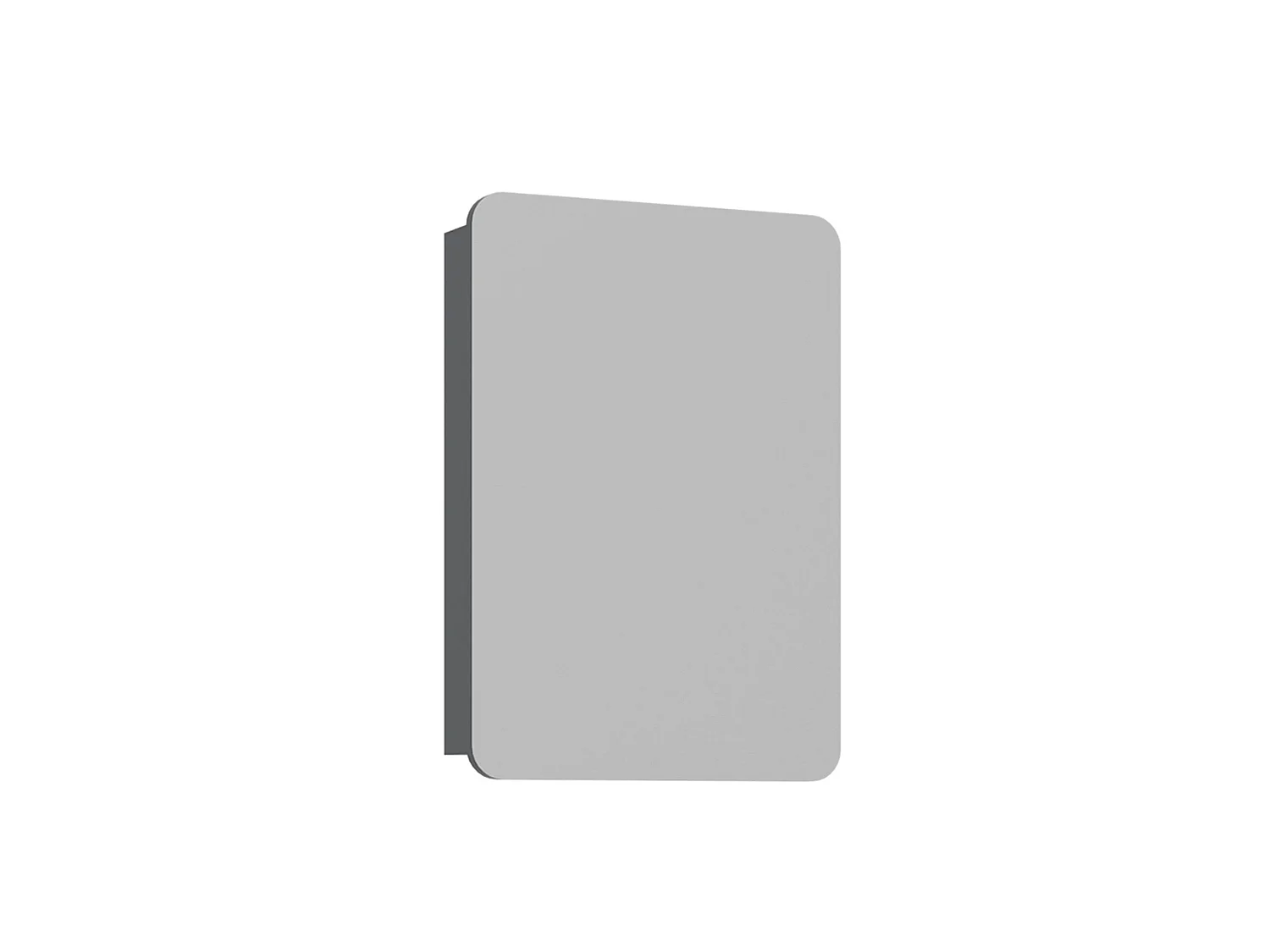 Meuble Salle de Bain avec Miroir "Orbit 50" - 50 x 16 x 71 cm - Anthracite