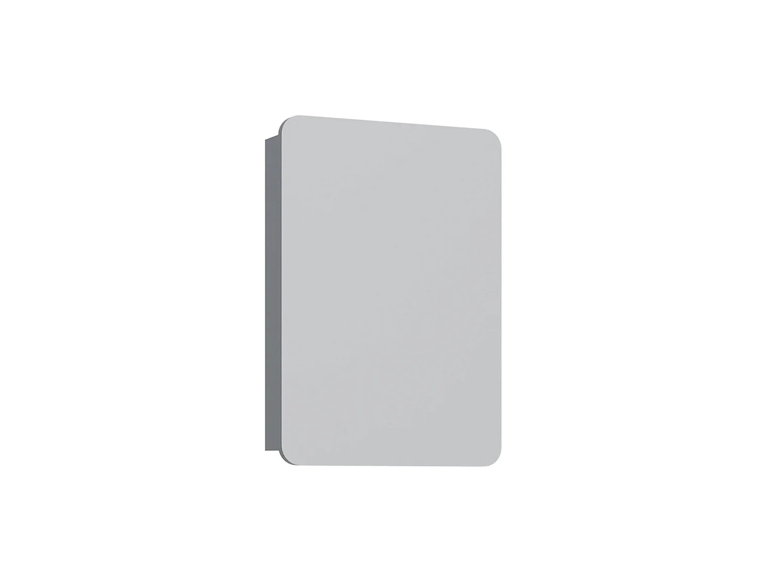 Meuble Salle de Bain avec Miroir "Orbit 50" - 50 x 16 x 71 cm - Grey