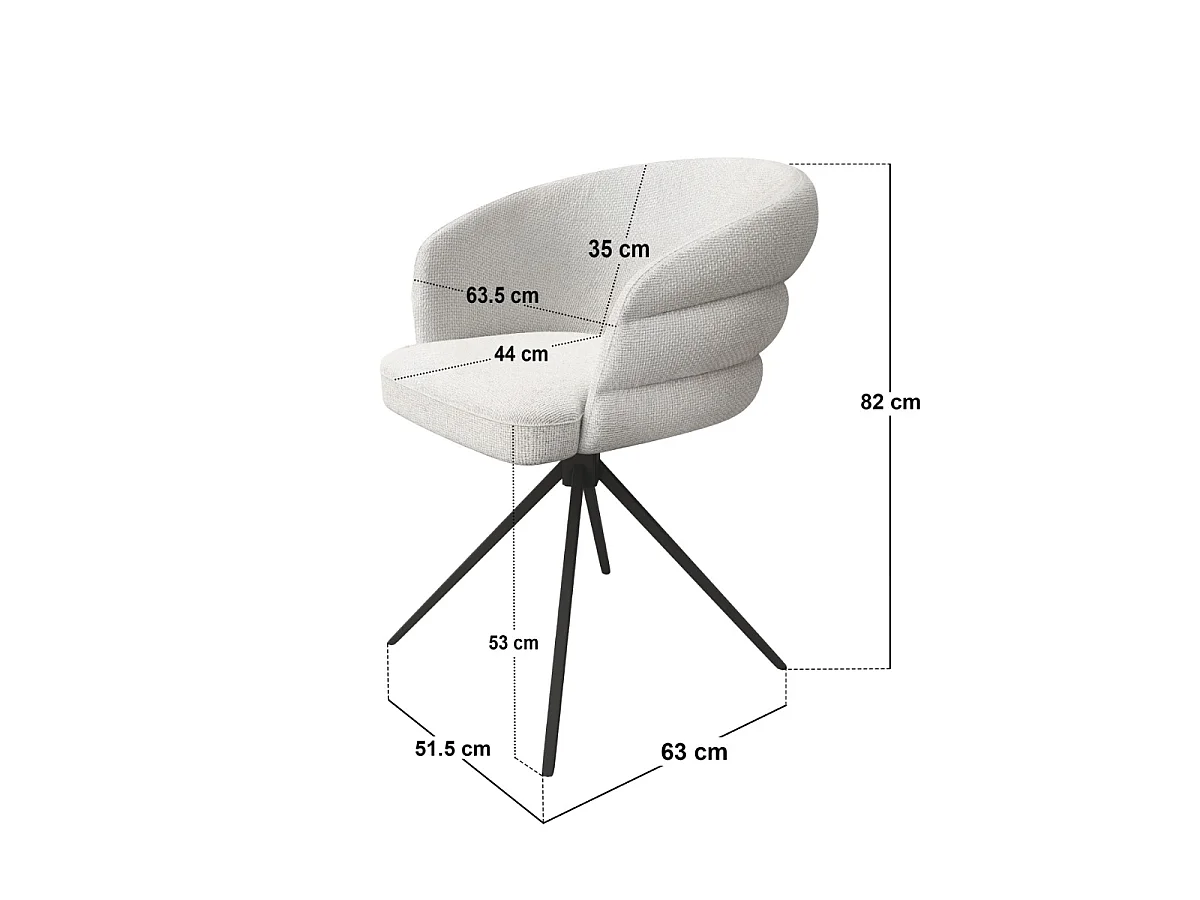 SOLACE+CO Elin Dining Table with 4 Eira Chairs Set