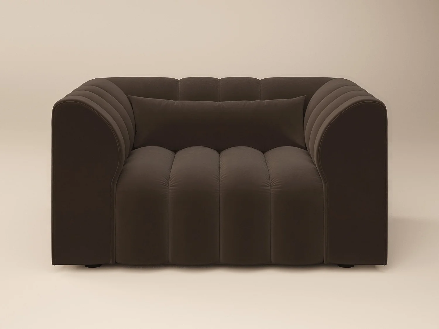 SOLACE+CO Halle Loveseat - Brown