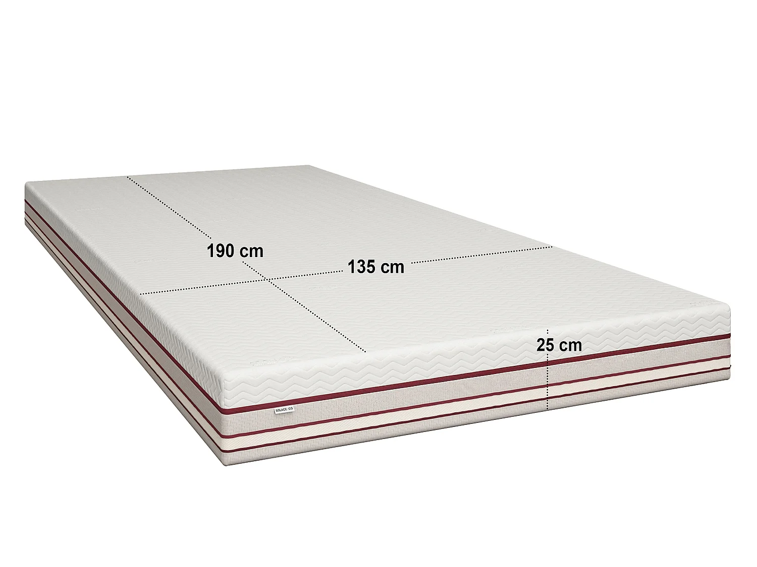 SOLACE+CO 1000 Pocket Sprung Hybrid Mattress Double