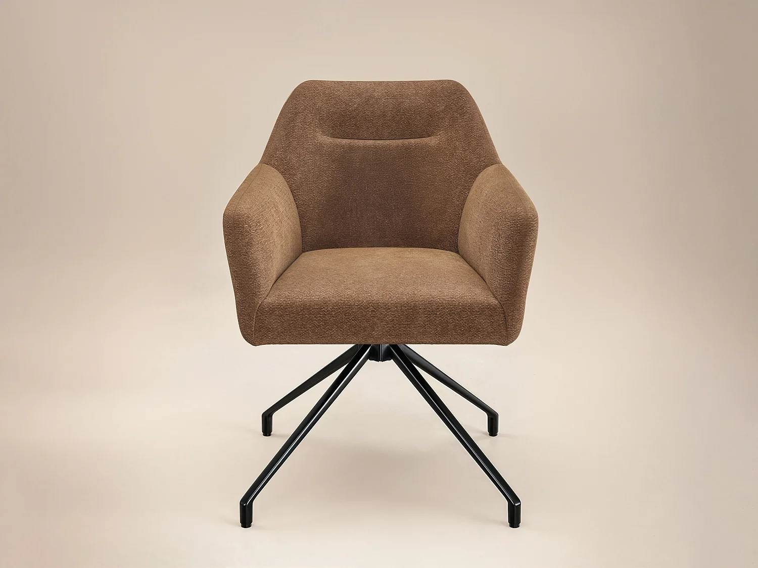 SOLACE+CO Isla Swivel Dining Chair Set of 2 Brown