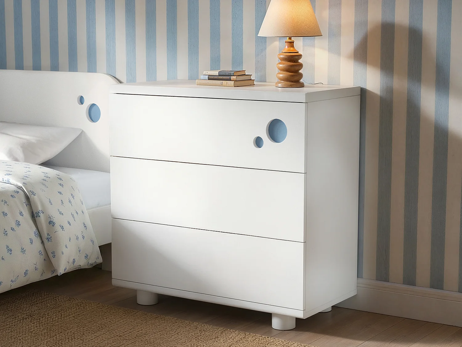 Flair Livana 3 Drawer Chest White