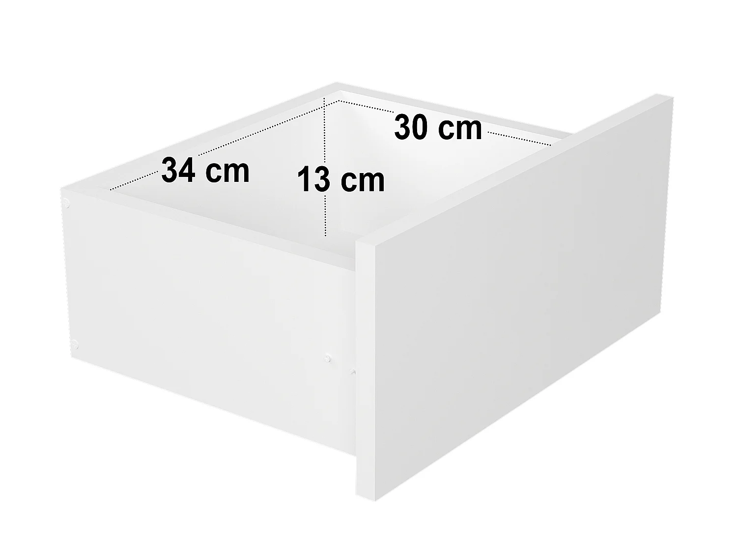 Flair Livana Bedside Table White