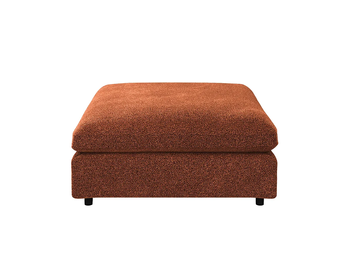 SOLACE+CO Asher Footstool Burnt Orange Chenille