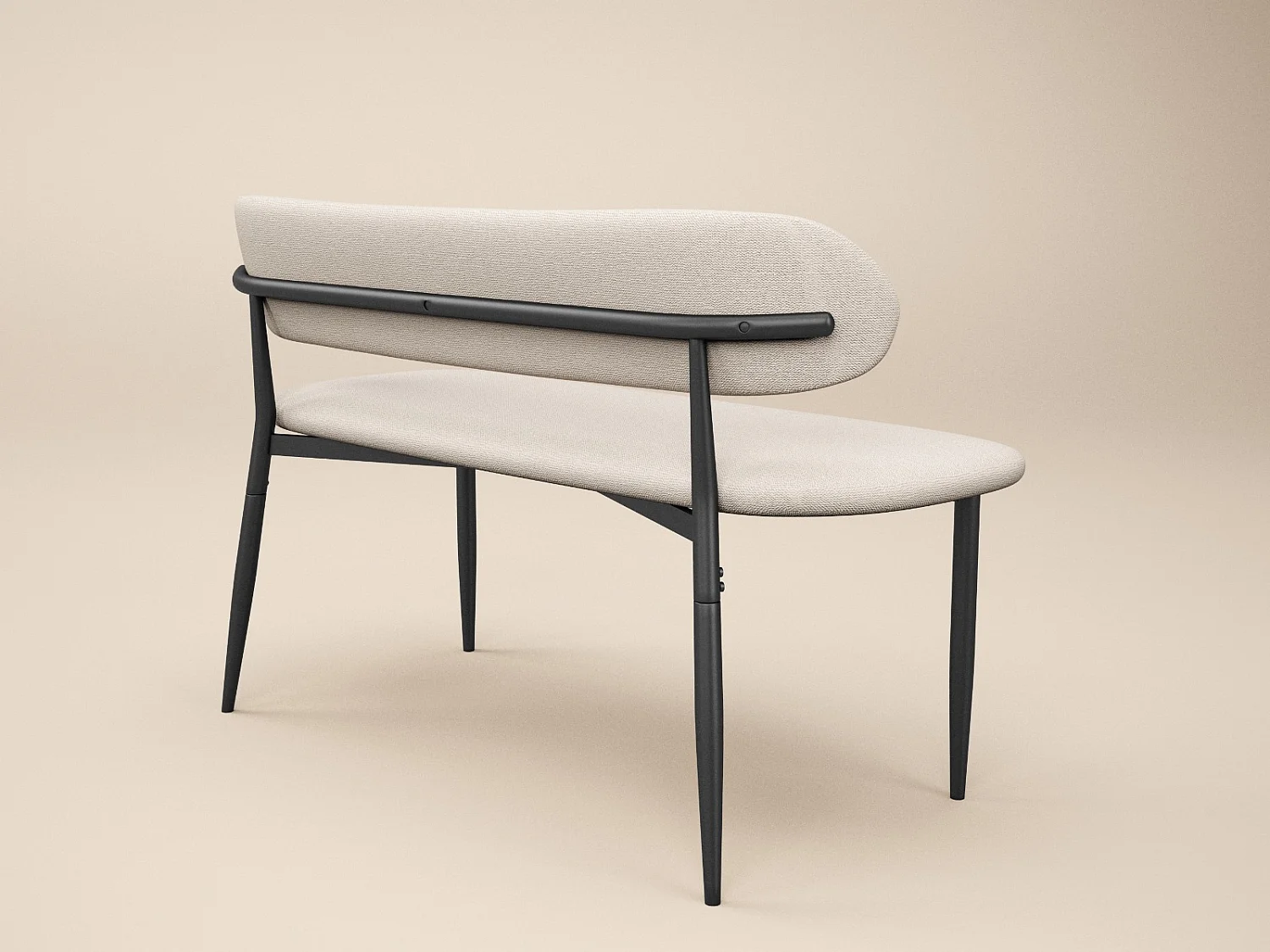 SOLACE+CO Cyra Upholstered Bench Beige