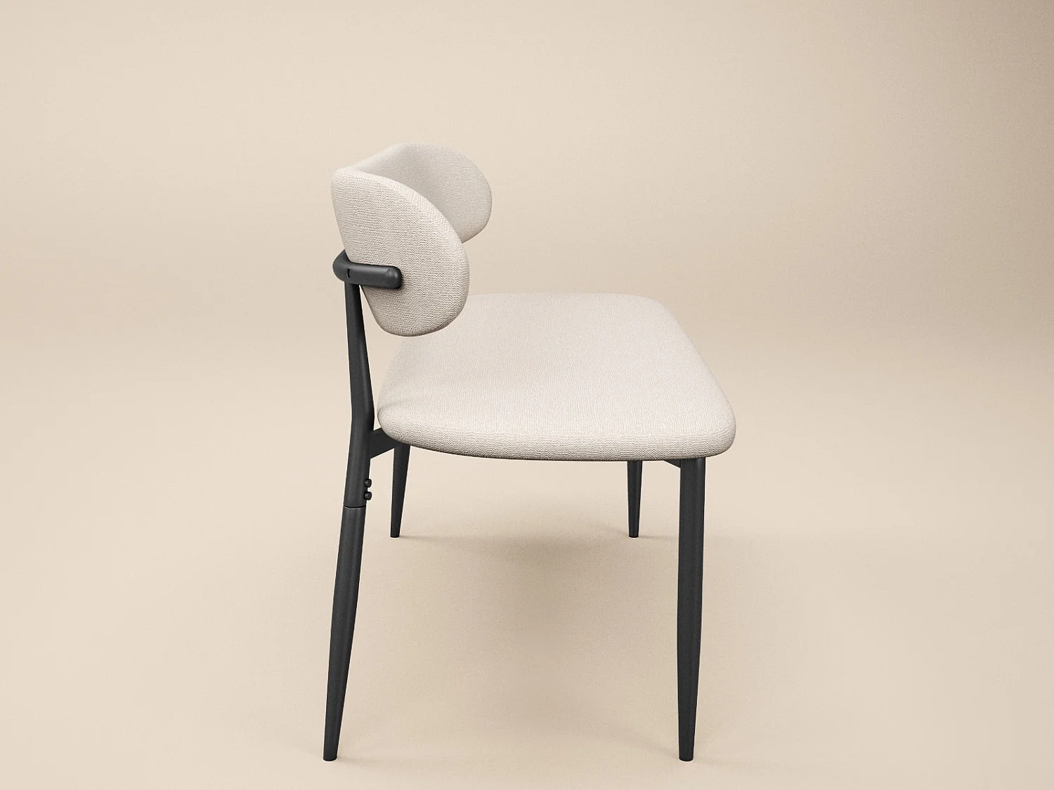 SOLACE+CO Cyra Upholstered Bench Beige