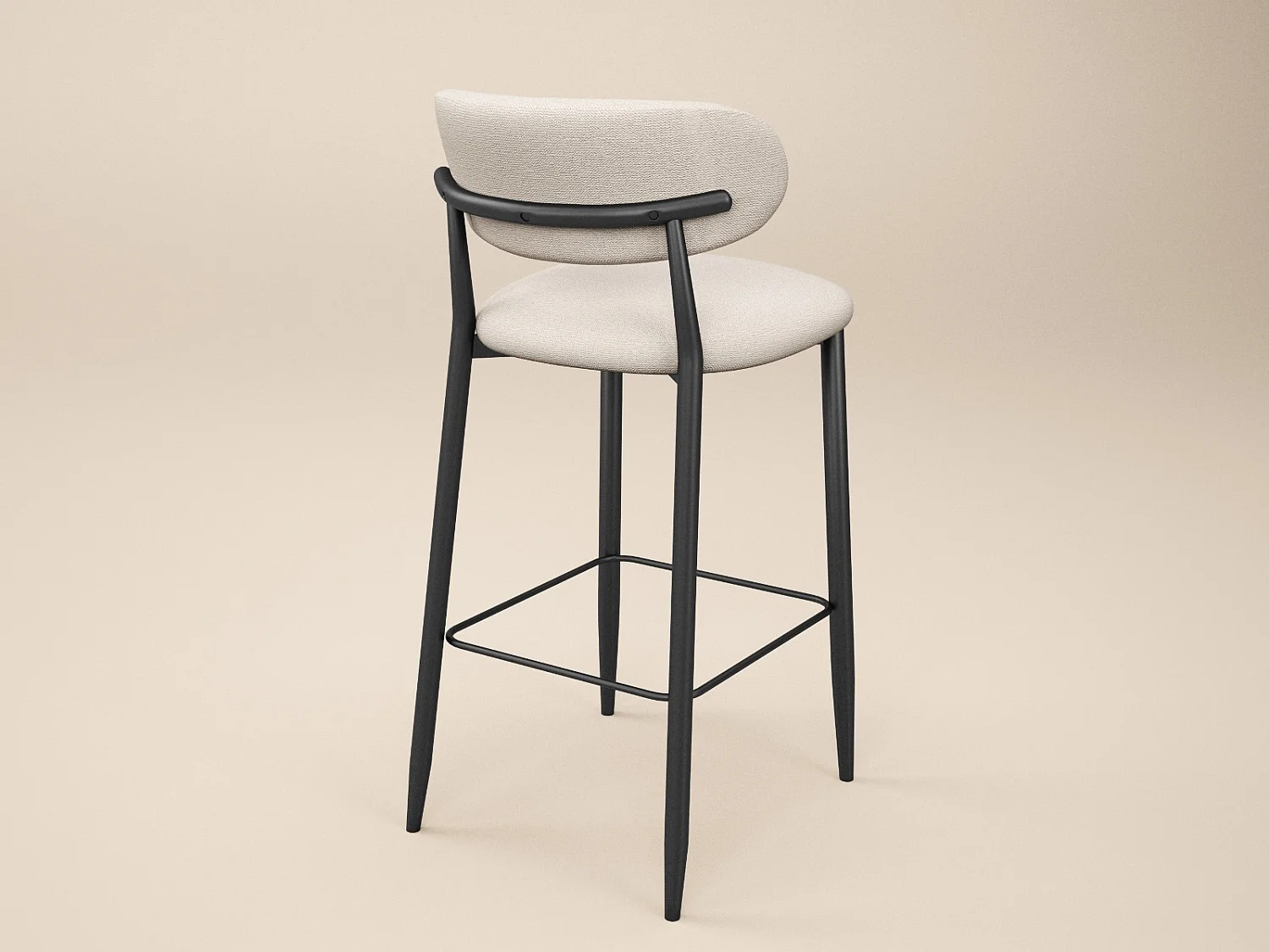 SOLACE+CO Cyra Barstools - Set of 2 - Beige