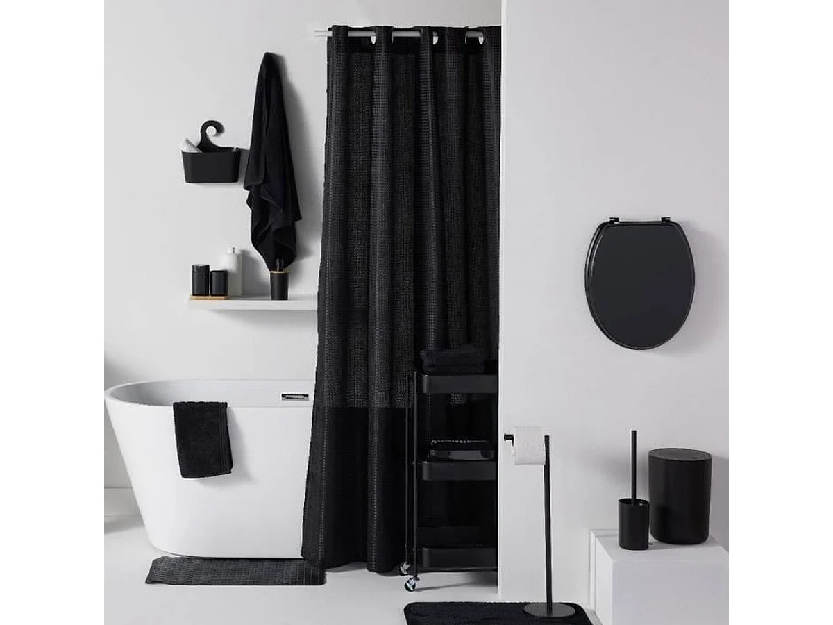 Set de salle de bain 5 pièces TODAY Utility - Noir mat