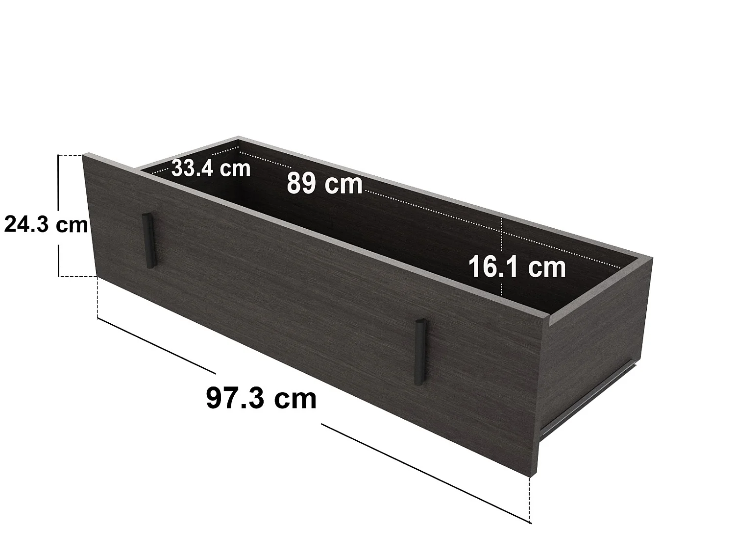 SOLACE+CO Marcel Chest of 4 Drawers Walnut