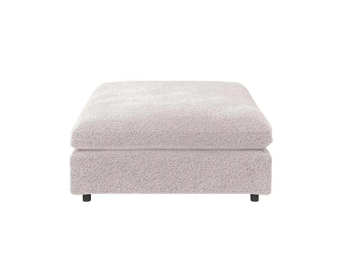 SOLACE+CO Asher Footstool Beige Boucle