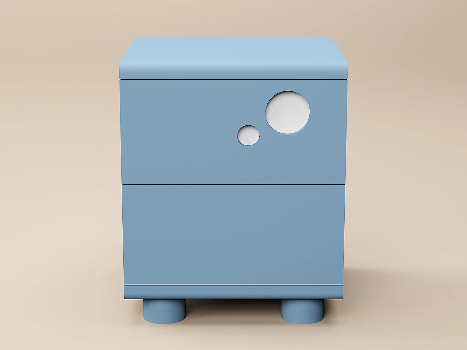 Flair Livana Bedside Table Blue