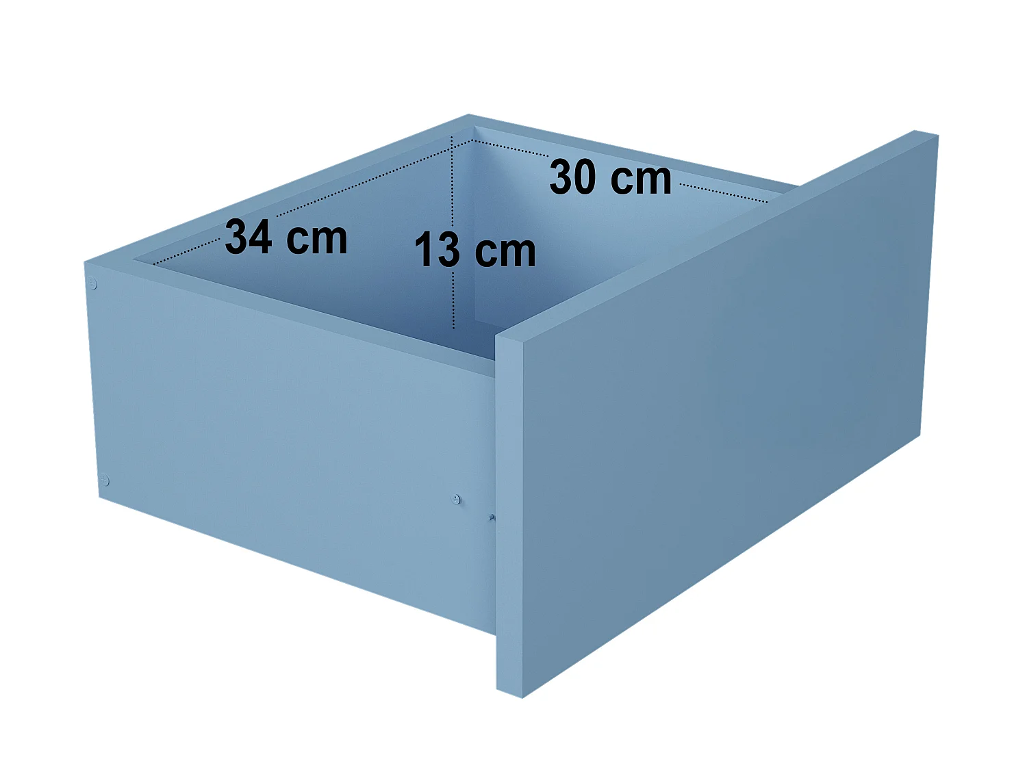 Flair Livana Bedside Table Blue