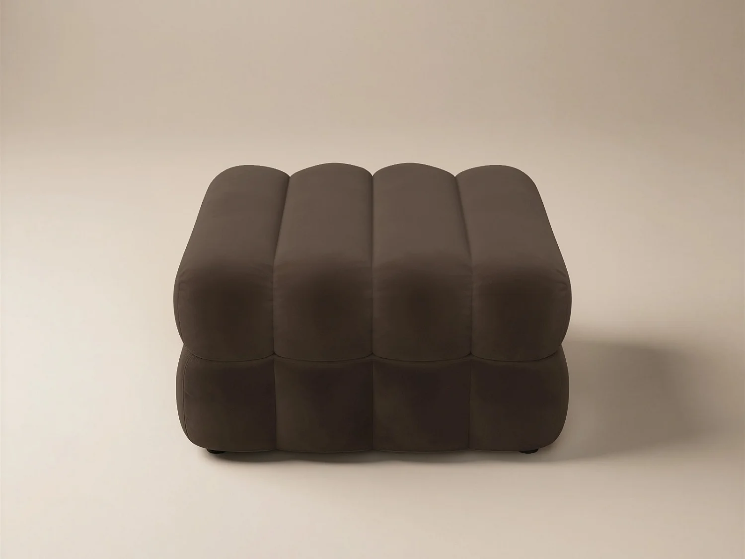 SOLACE+CO Halle Storage Footstool - Brown