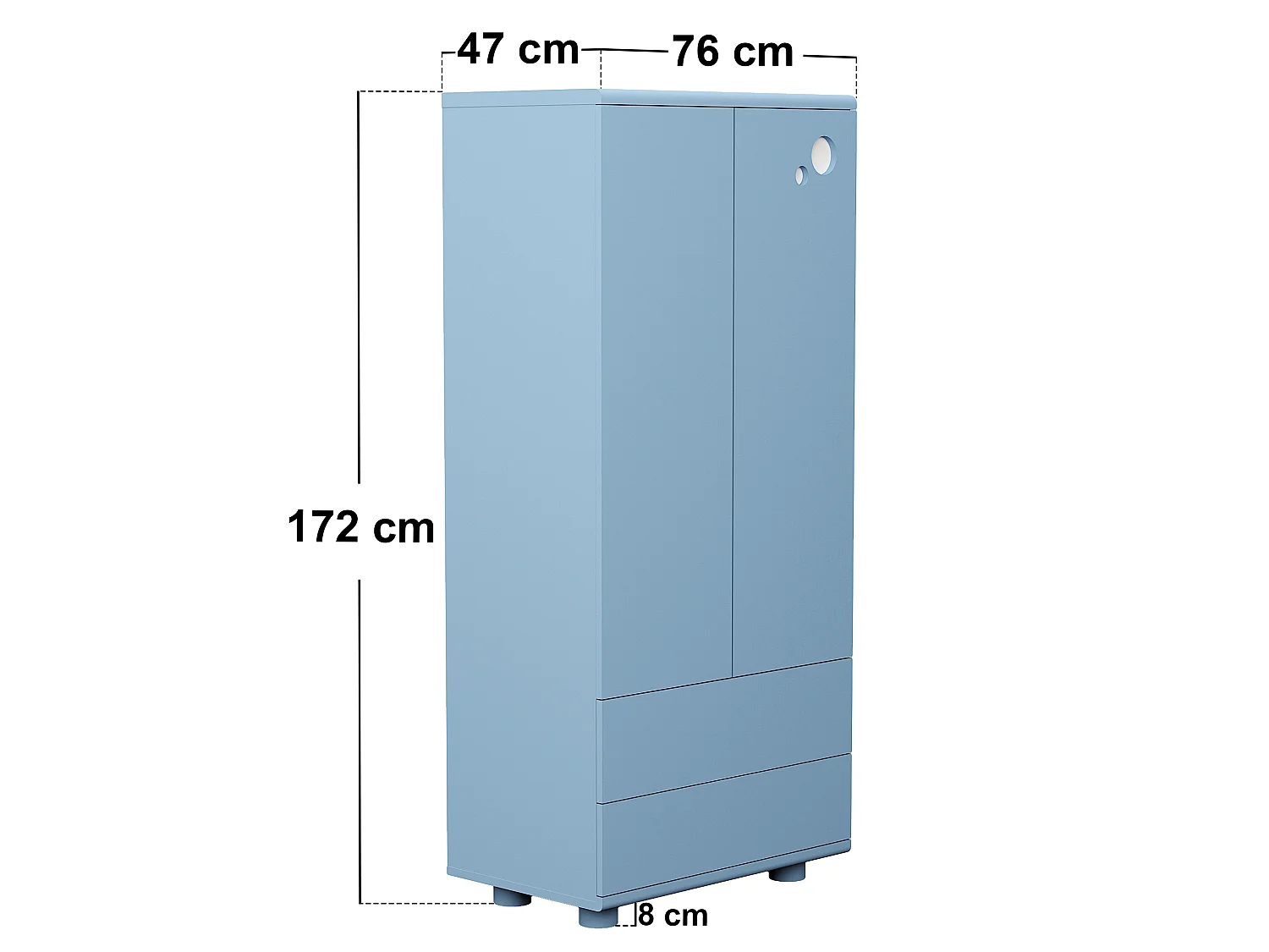 Flair Livana Wardrobe Blue