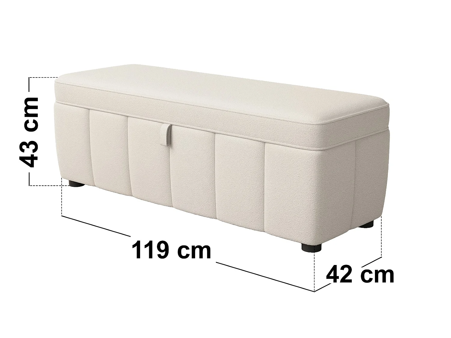 SOLACE+CO Emilie Cream Boucle Blanket Box