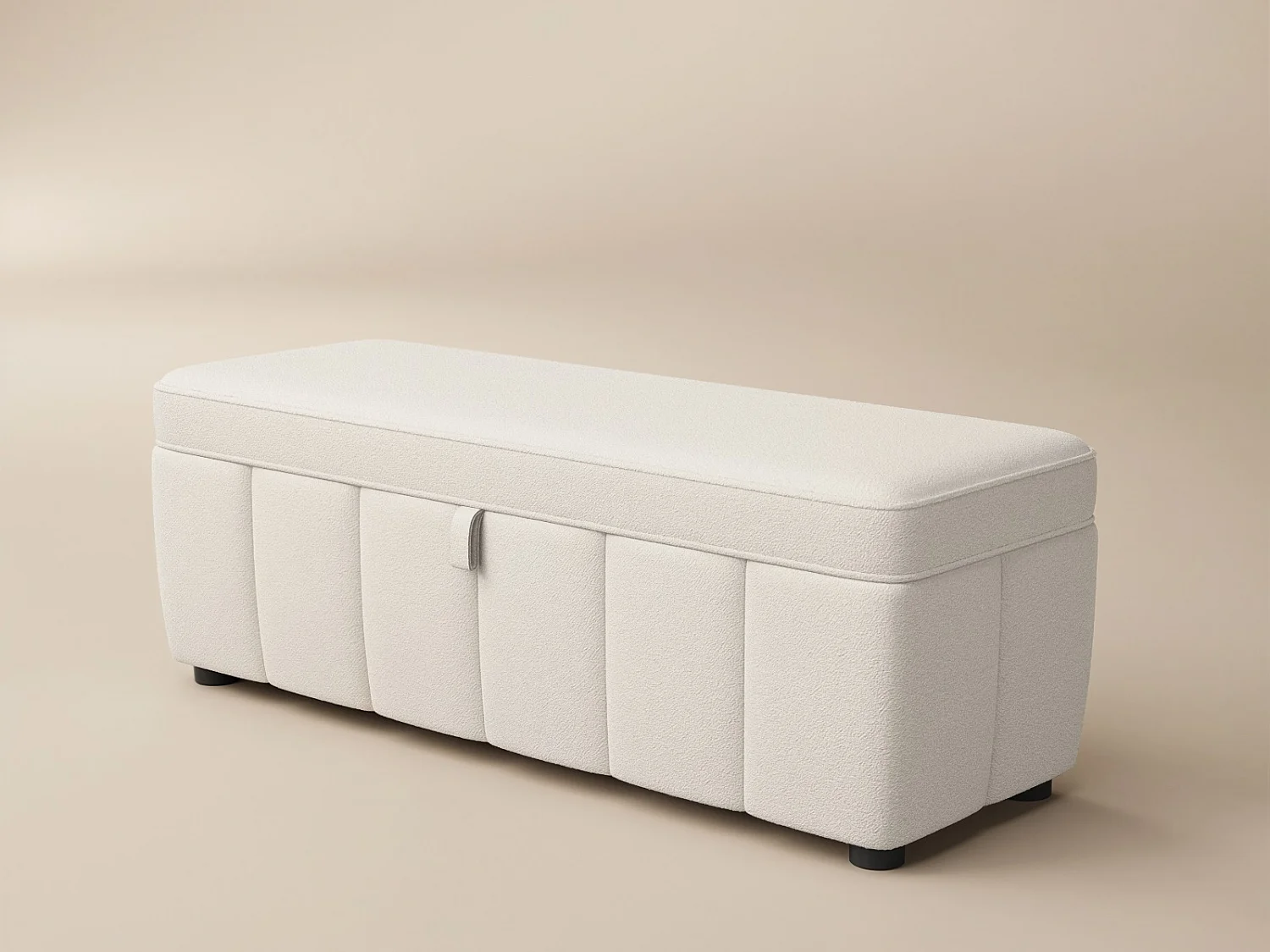 SOLACE+CO Emilie Cream Boucle Blanket Box