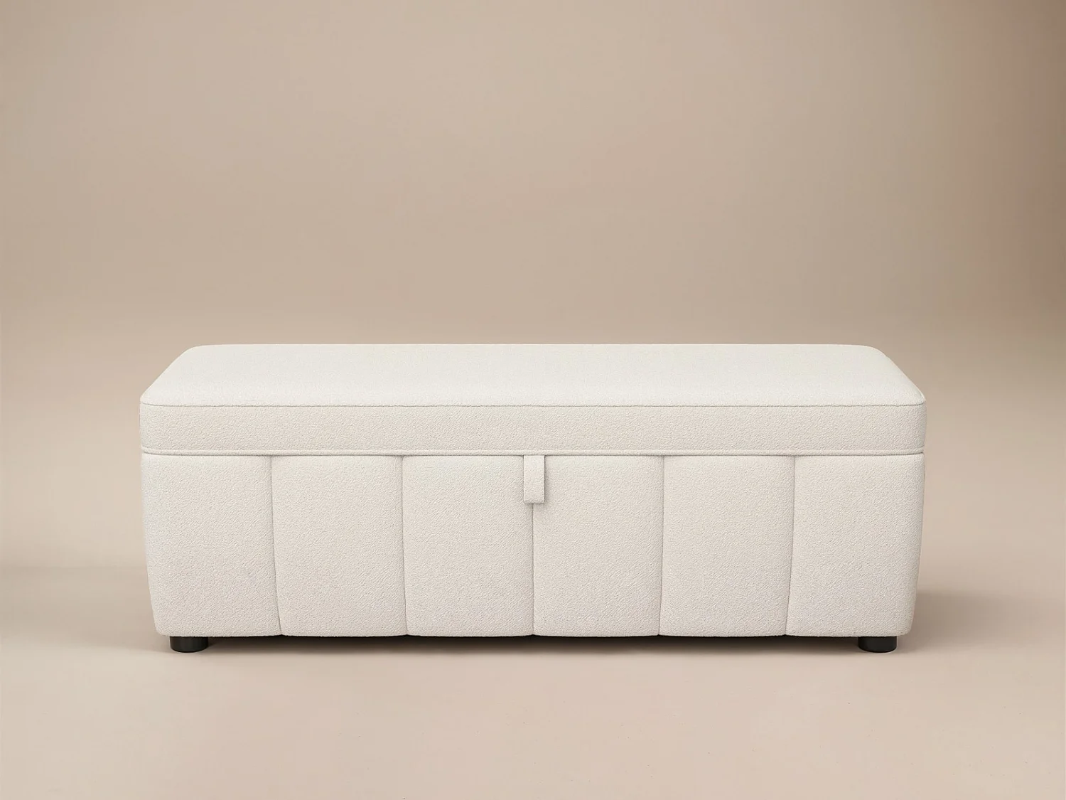 SOLACE+CO Emilie Cream Boucle Blanket Box