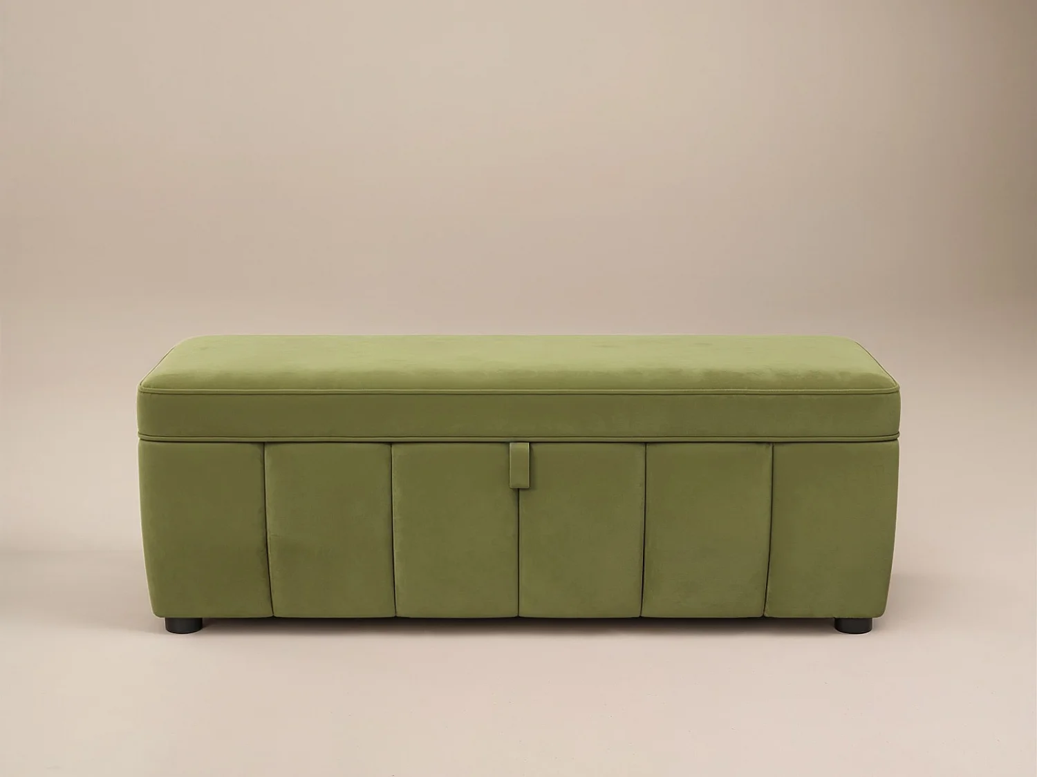 SOLACE+CO Emilie Green Velvet Blanket Box