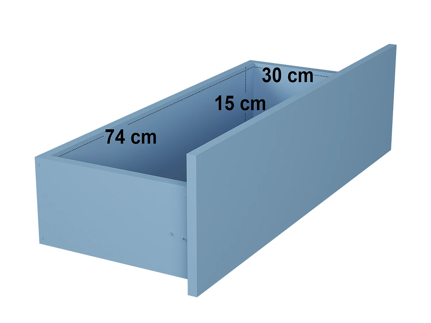 Flair Livana 3 Drawer Chest Blue